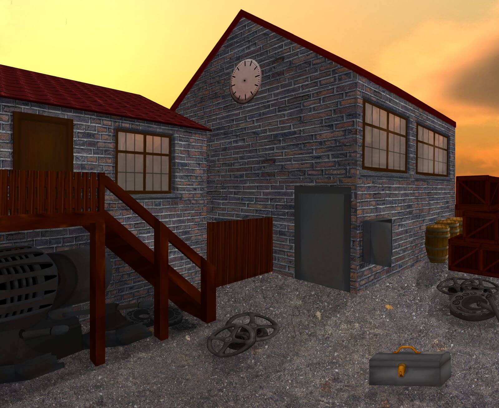 The Docks - a location in 'The Kidnapped Professor' puzzle game